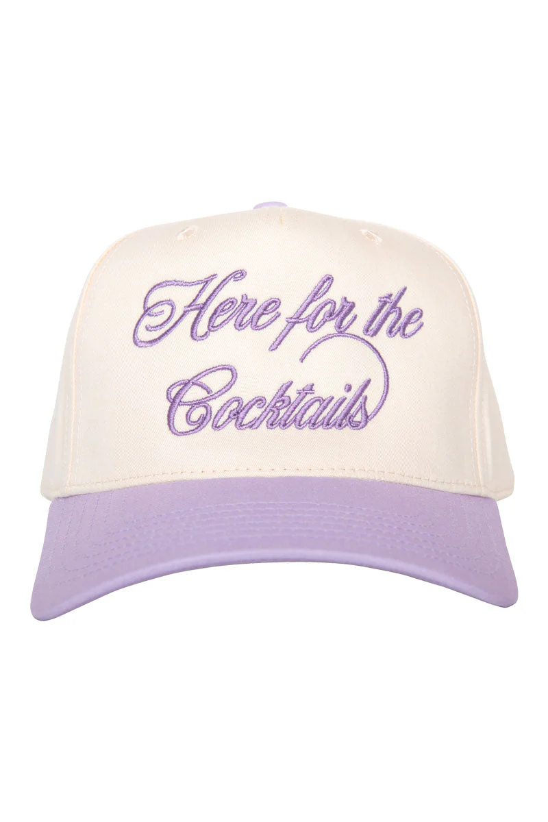 Here For the Cocktails Retro Two-Toned Hat - Image 8