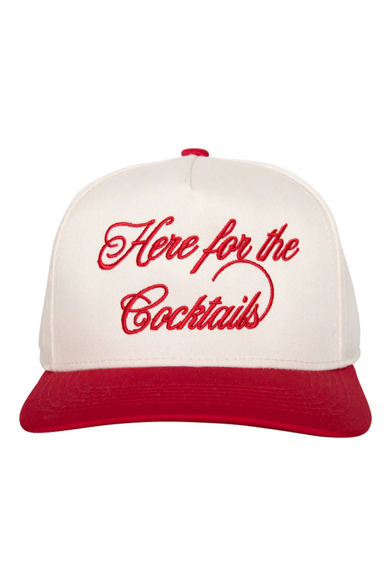 Here For the Cocktails Retro Two-Toned Hat - Image 9