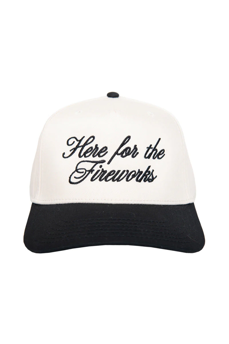 Here For The Fireworks Vintage Trucker Hat - Image 5