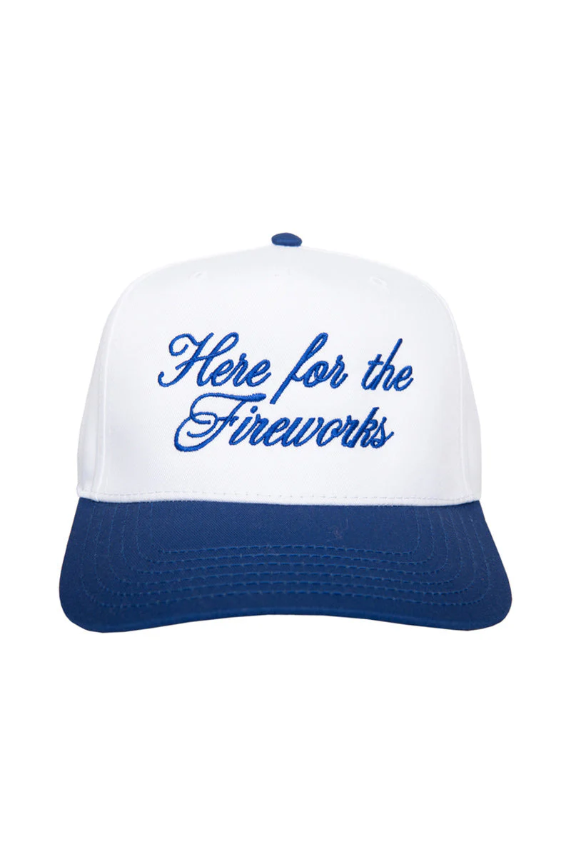 Here For The Fireworks Vintage Trucker Hat - Image 6