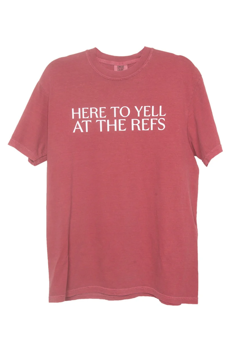 Here To Yell At The Refs Woman Graphic Tee - Image 5