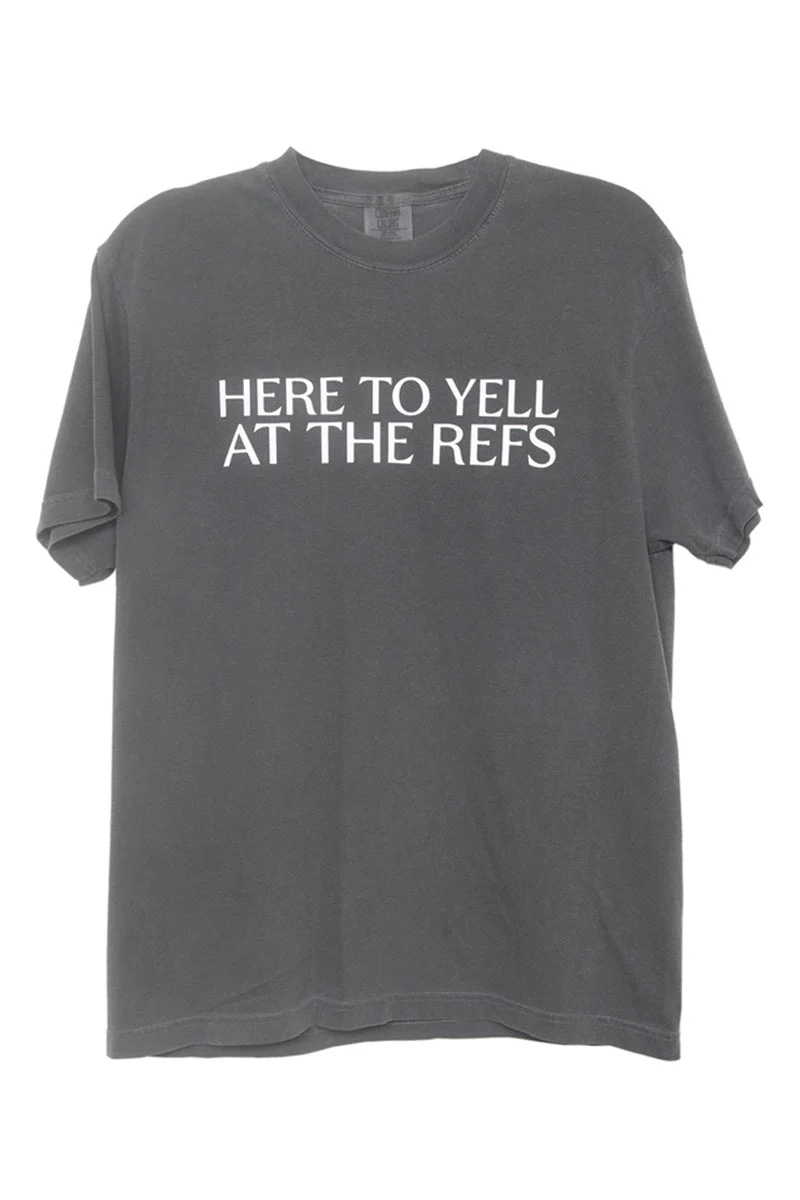 Here To Yell At The Refs Woman Graphic Tee - Image 6