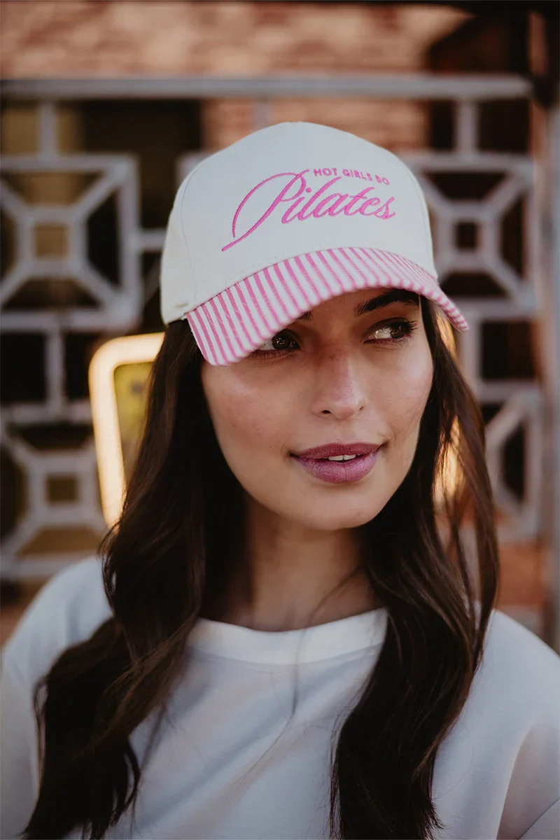 Hot Girls Do Pilates Cap Trucker Vintage - Image 3