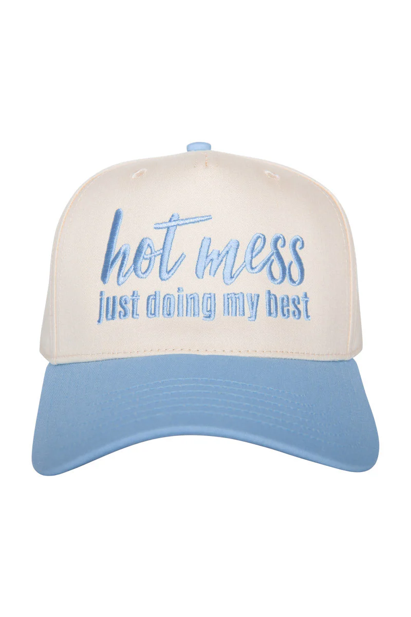 Hot Mess Just Doing My Best Two-Toned Vintage Hat - Image 7