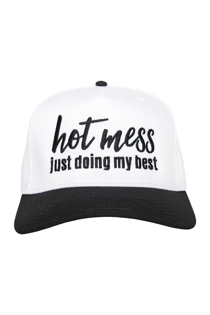 Hot Mess Just Doing My Best Two-Toned Vintage Hat - Image 8