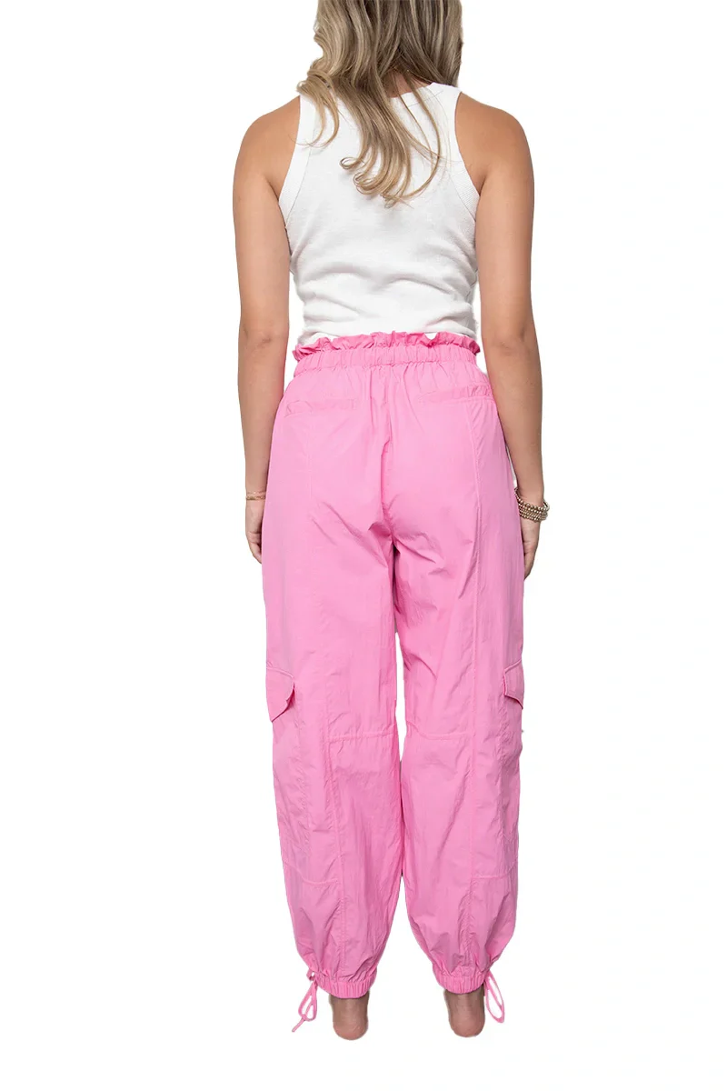 Hot Pink Lightweight Joggers Women - Image 5