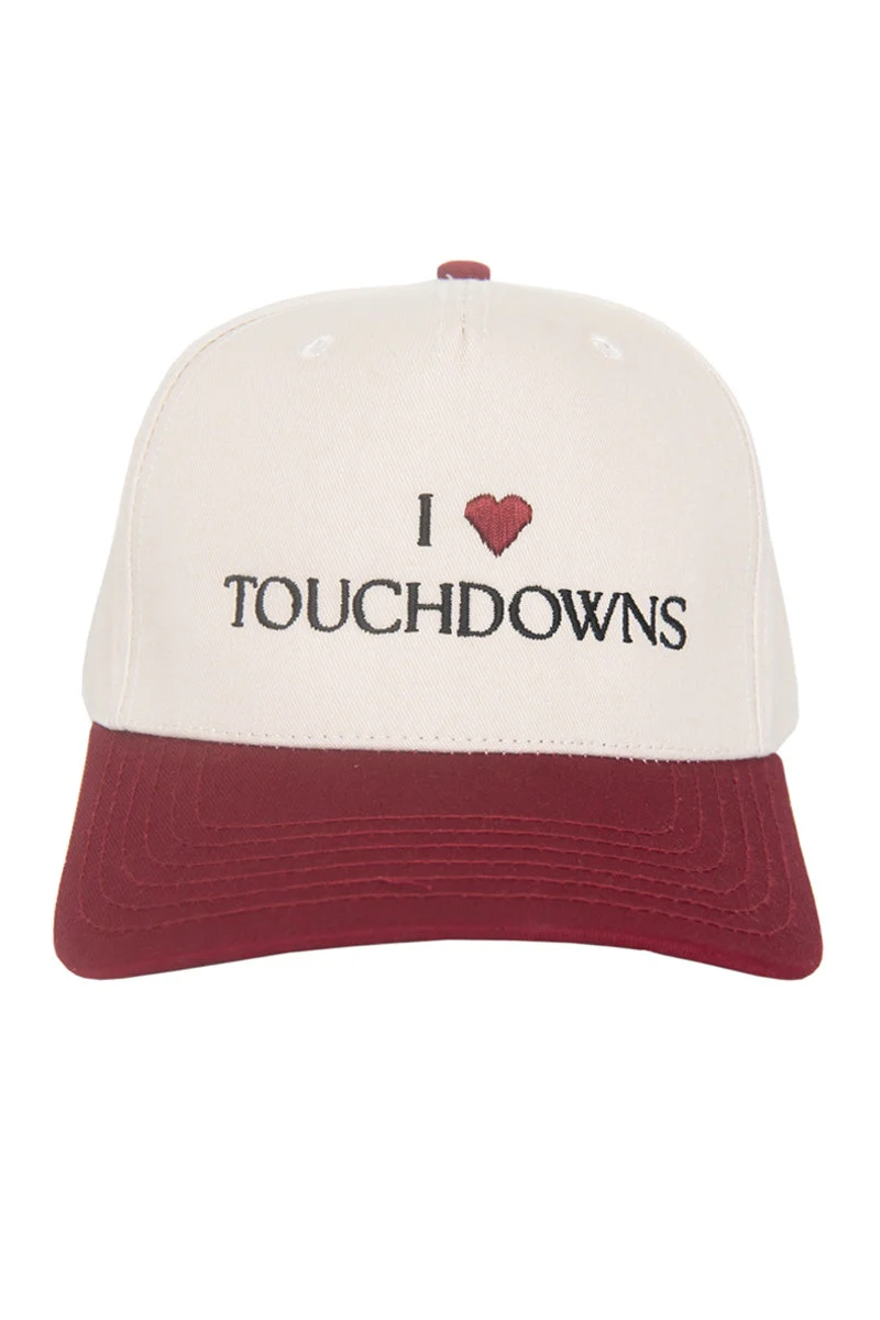 I Heart Touchdowns Two-Tone Snapback Hat - Image 10