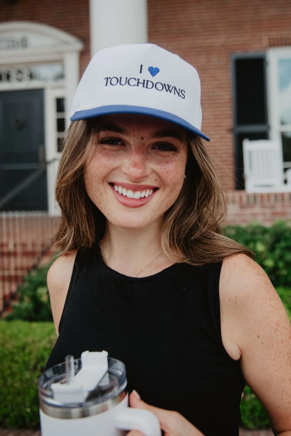 I Heart Touchdowns Two-Tone Snapback Hat - Image 3