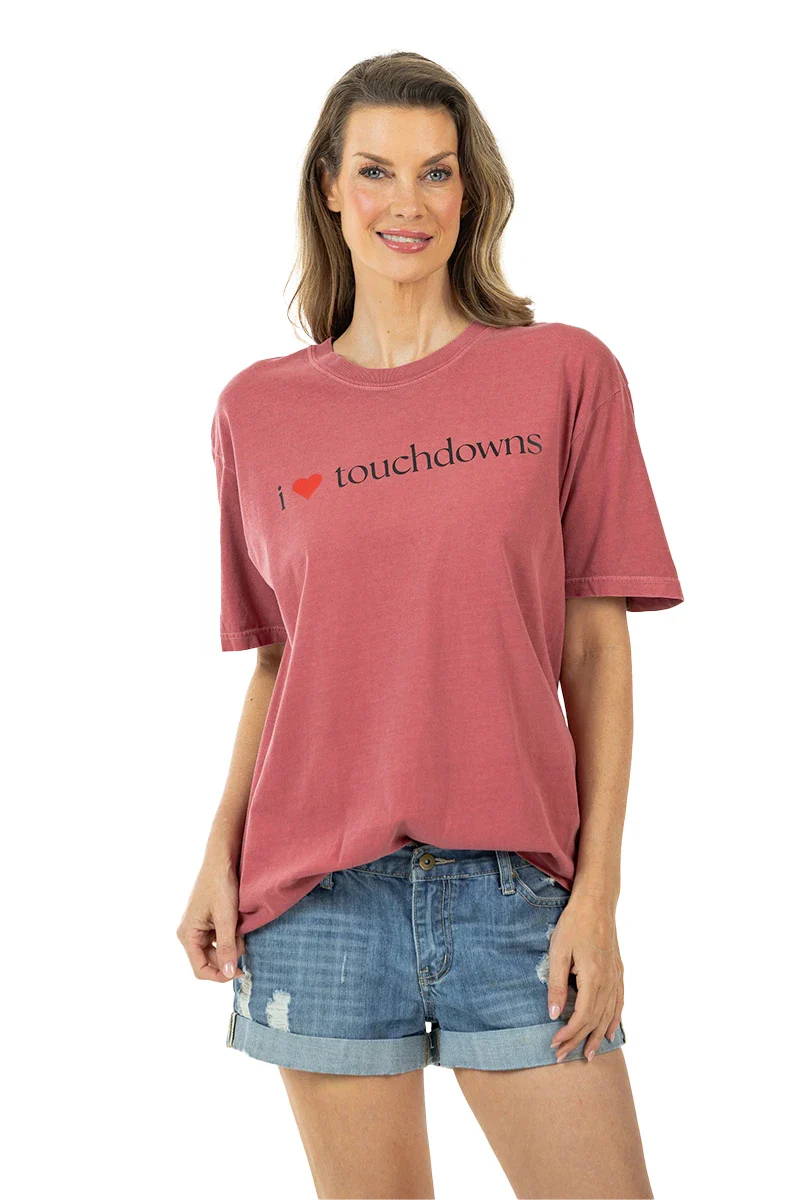 I Heart Touchdowns Women's Graphic Tee - Image 11