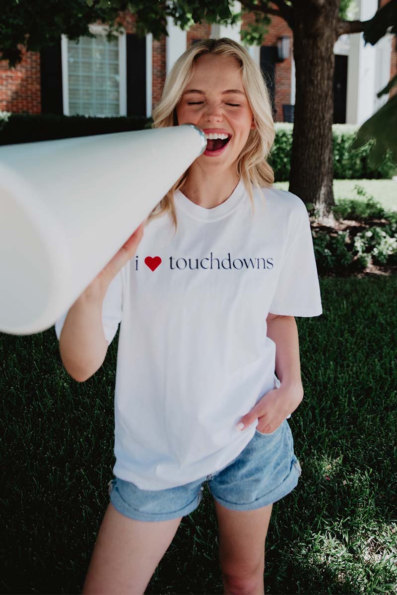 I Heart Touchdowns Women's Graphic Tee - Image 4