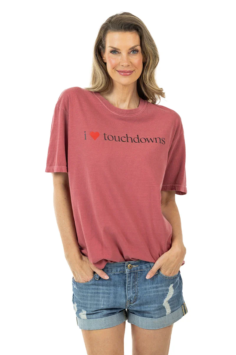 I Heart Touchdowns Women's Graphic Tee - Image 8