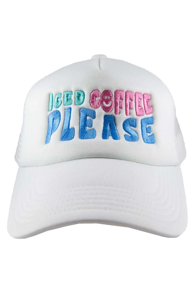 Iced Coffee Please Foam Trucker Hat - Image 5