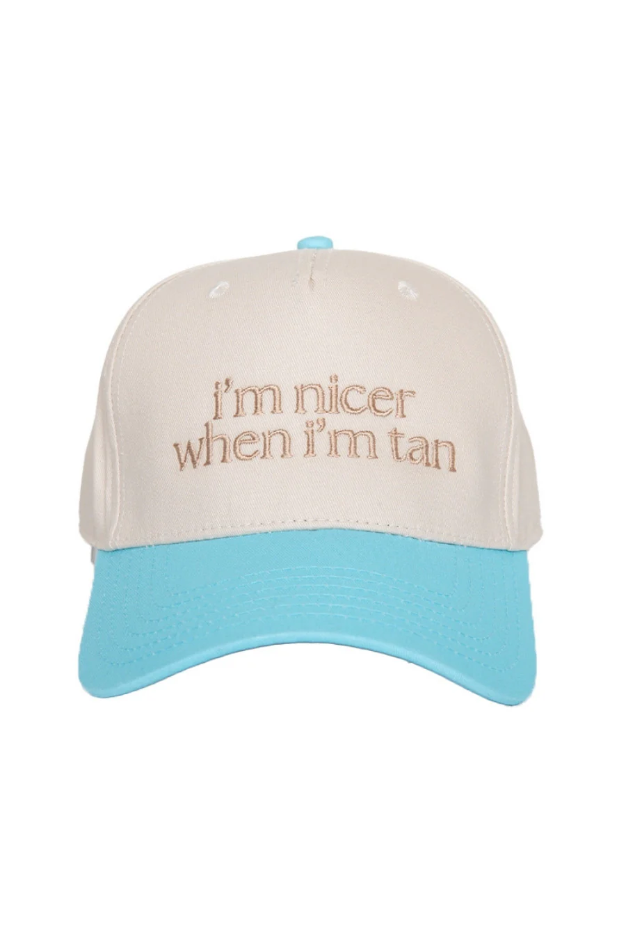 I'm Nicer When I'm Tan Funny Two-Toned Vintage Hats - Image 16