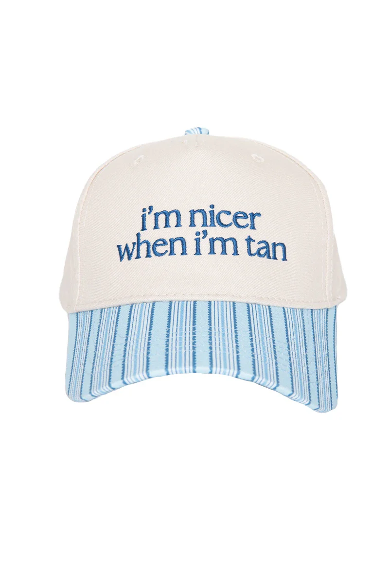 I'm Nicer When I'm Tan Funny Two-Toned Vintage Hats - Image 24