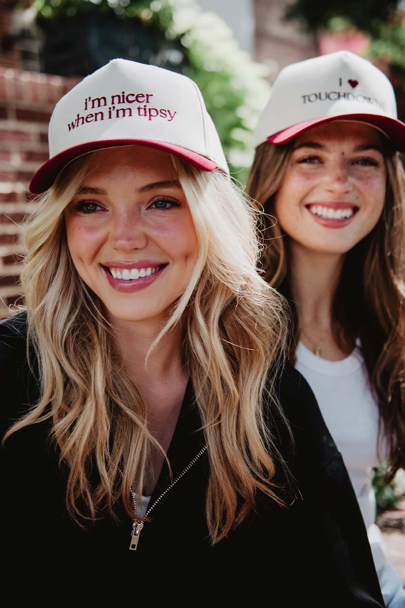 I'm Nicer When I'm Tipsy Retro Trucker Hats - Image 3