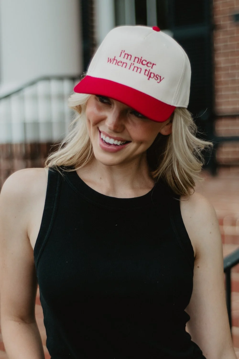 I'm Nicer When I'm Tipsy Retro Trucker Hats - Image 5