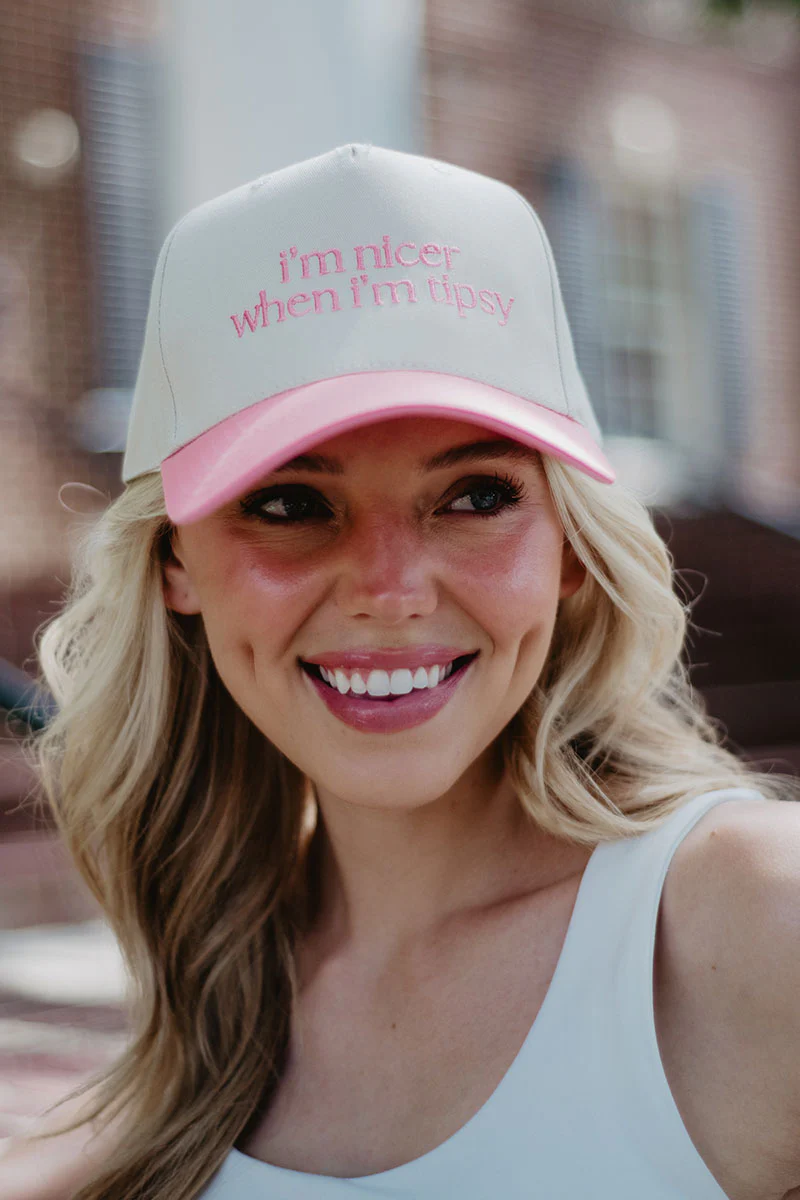 I'm Nicer When I'm Tipsy Retro Trucker Hats - Image 6