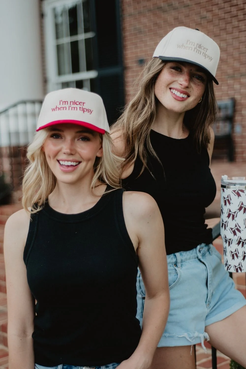 I'm Nicer When I'm Tipsy Retro Trucker Hats - Image 7