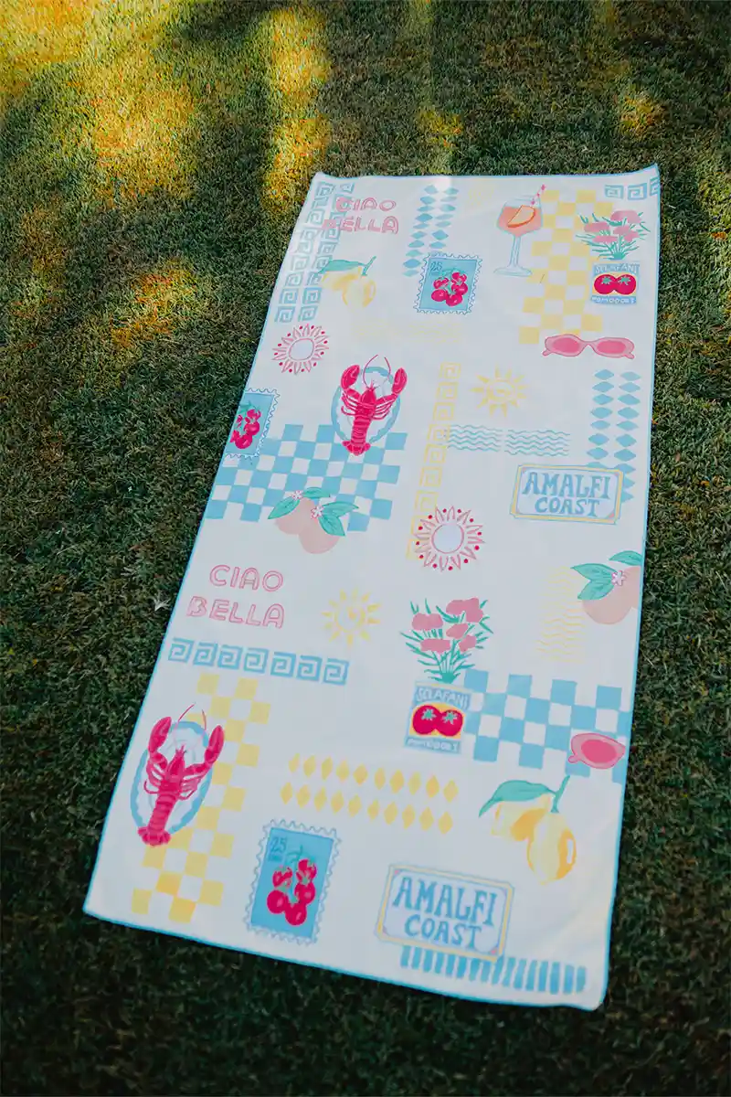 Italian Summer Reversible Quick Dry Towel - Image 3