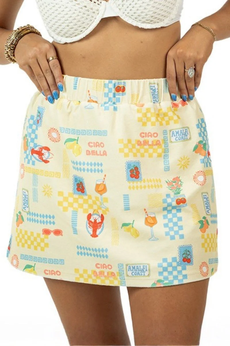 Italian Summer Terry Cloth Skirt - Image 5