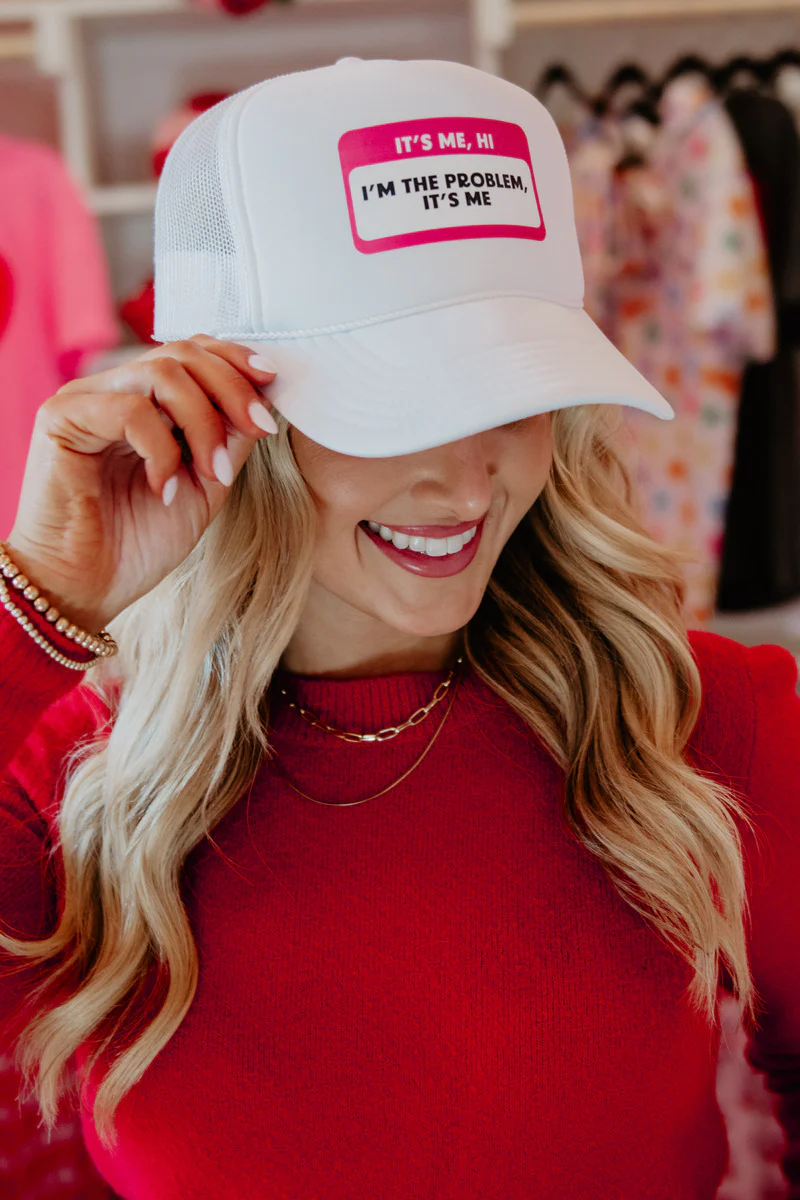 It's Me Hi I'm the Problem It's Me Name Tag Hat - Image 2