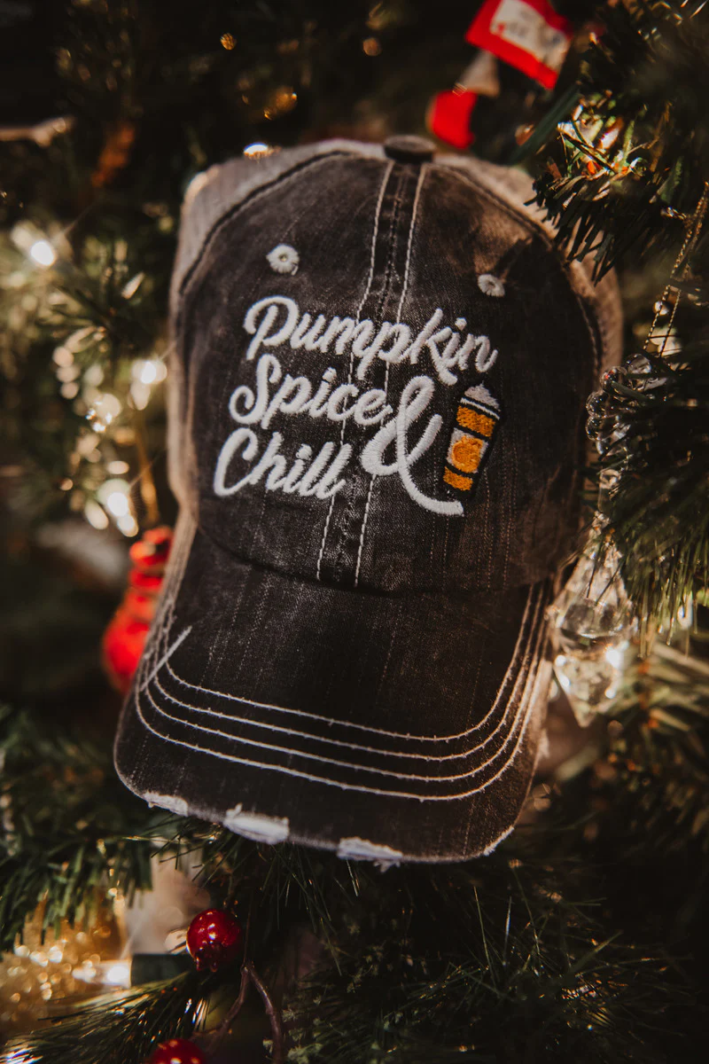 Pumpkin Spice and Chill Trucker Hat - Image 3