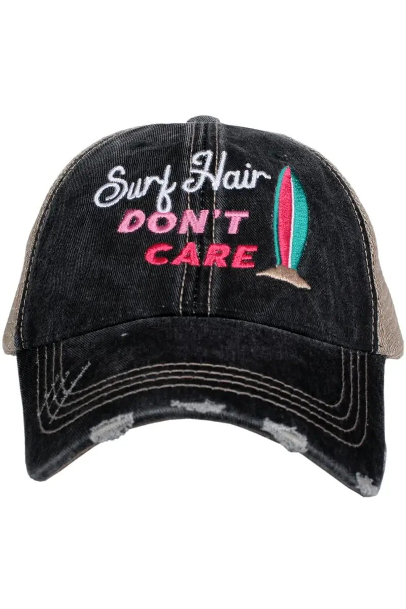 Surf Hair Don’t Care Women's Trucker Hats - Image 2