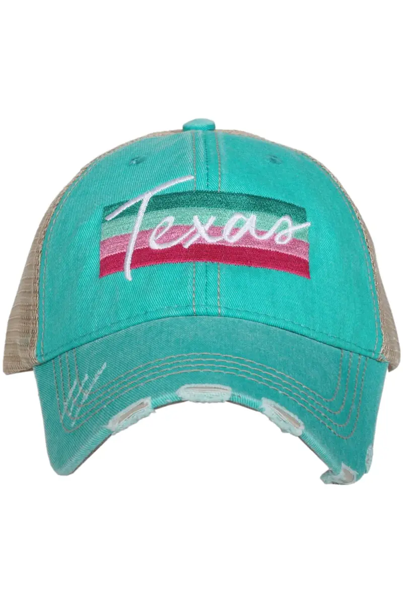 Texas Striped Trucker Hats - Image 2