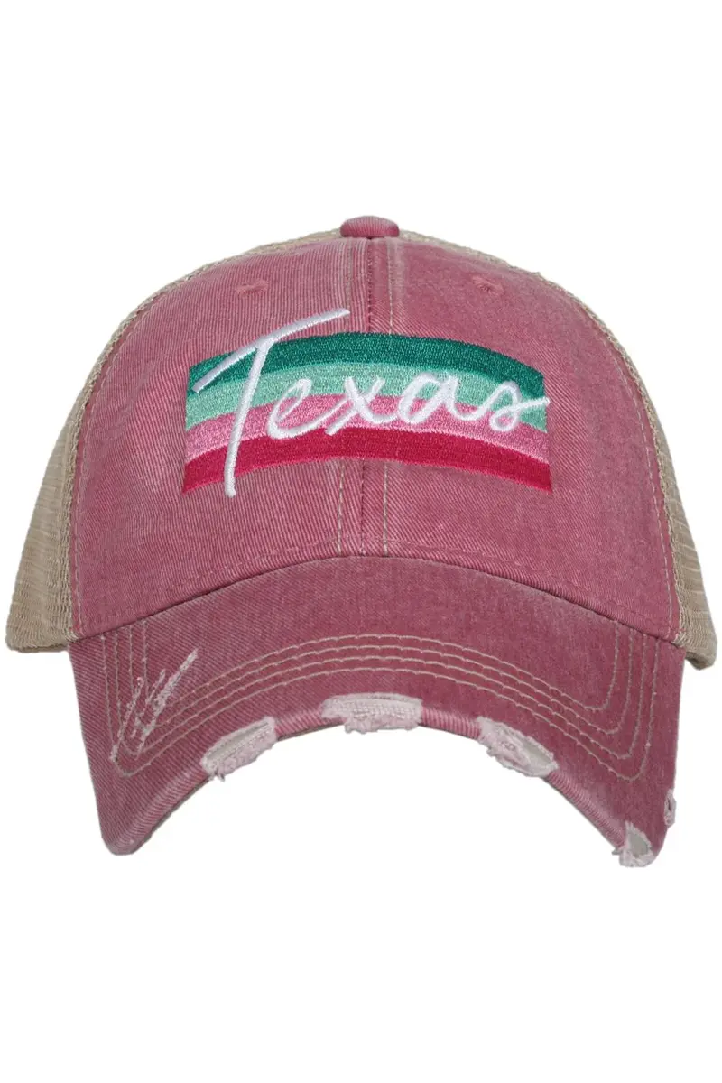 Texas Striped Trucker Hats - Image 3