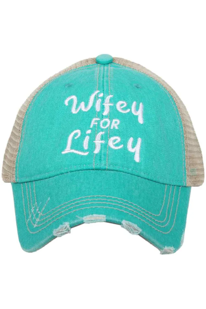 Wifey for Lifey Women's Trucker Hats - Image 4