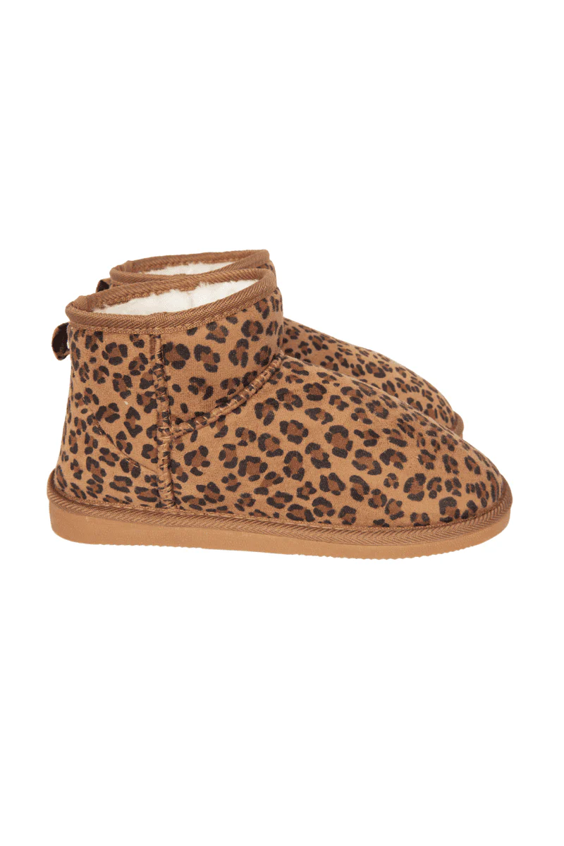 Leopard Print Fur Mini Ankle Boots - Image 5