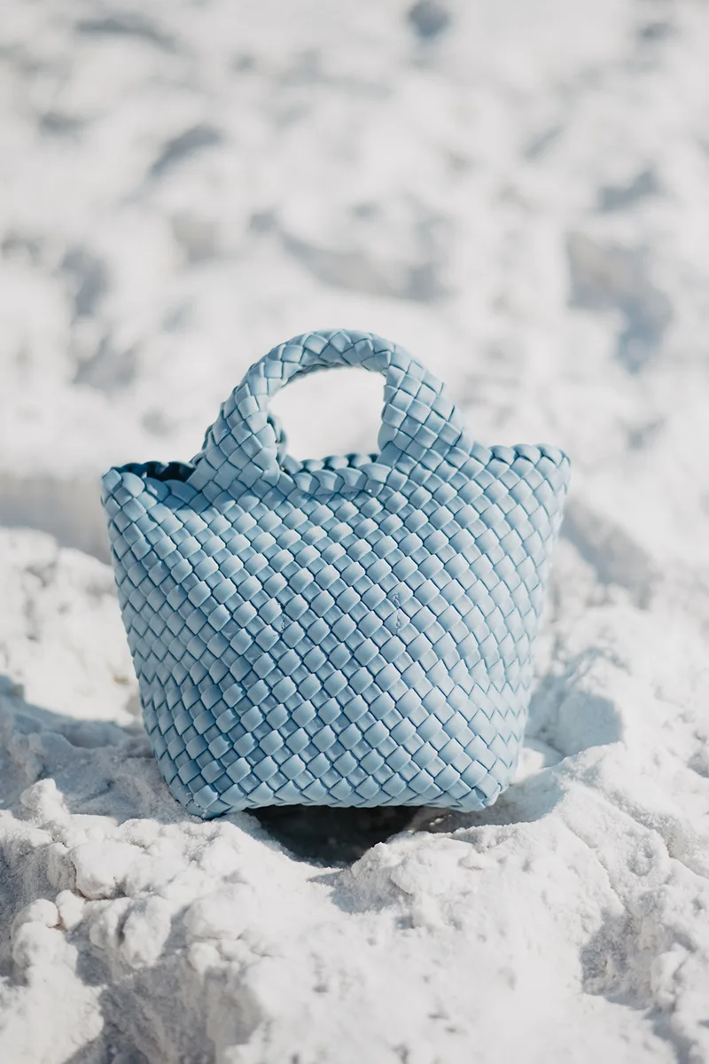 Light Blue Neoprene Bucket Bag - Image 2
