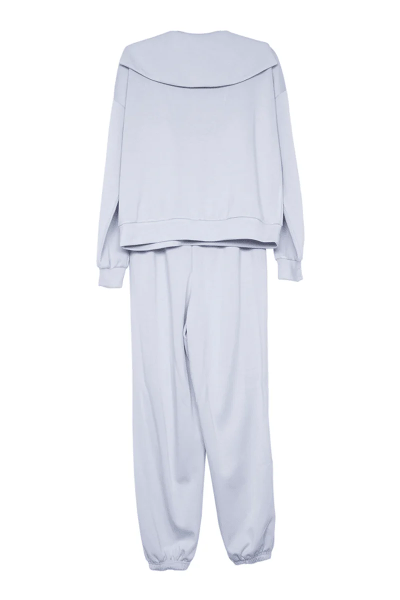 Light Blue Pullover Jogger Set - Image 6