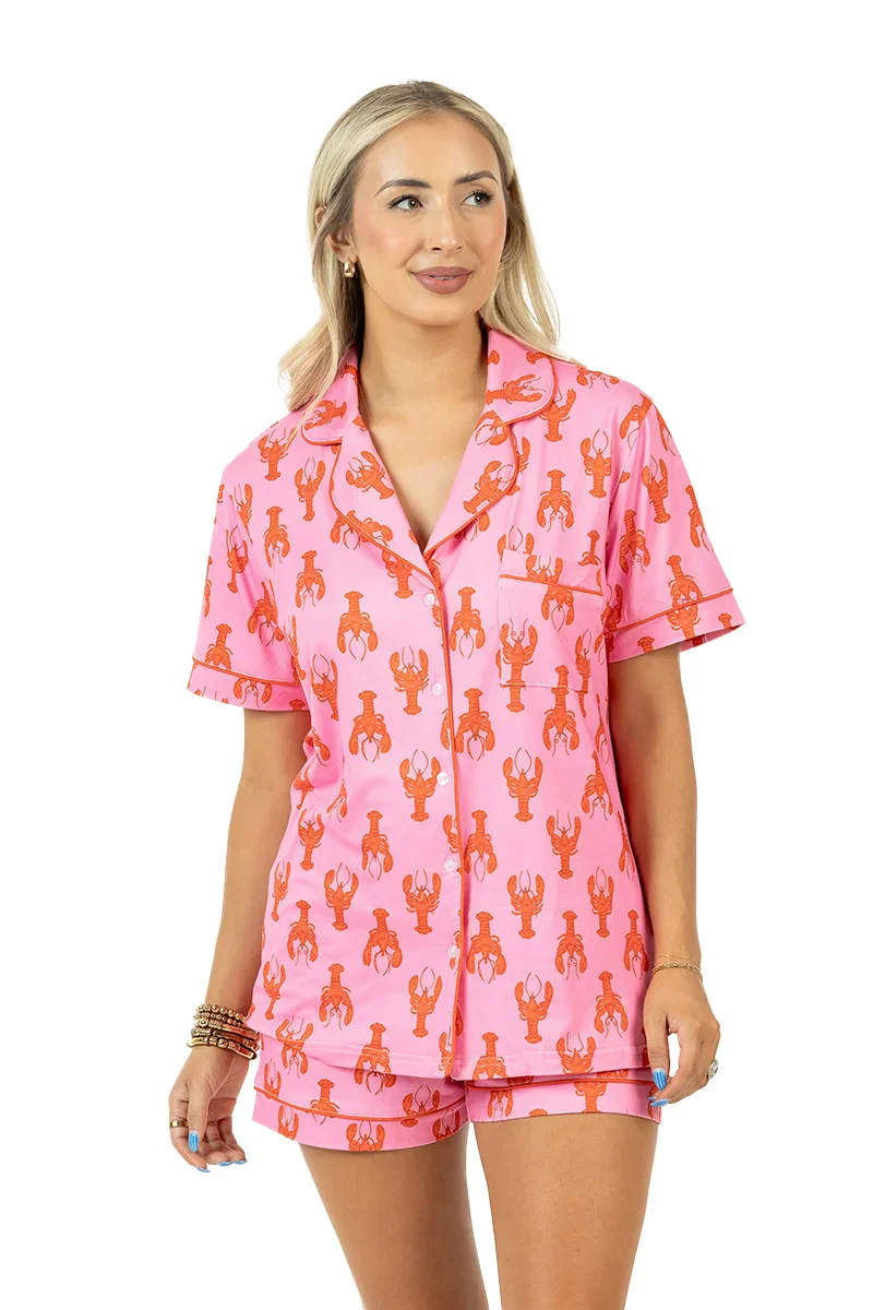 Lobsters Women's Pajama Shorts - Image 3