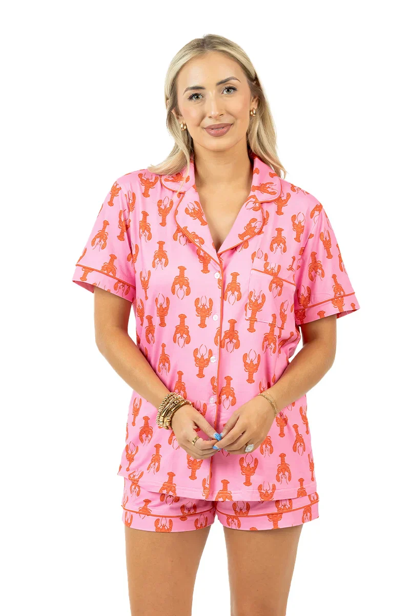 Lobsters Women's Pajama Shorts - Image 4