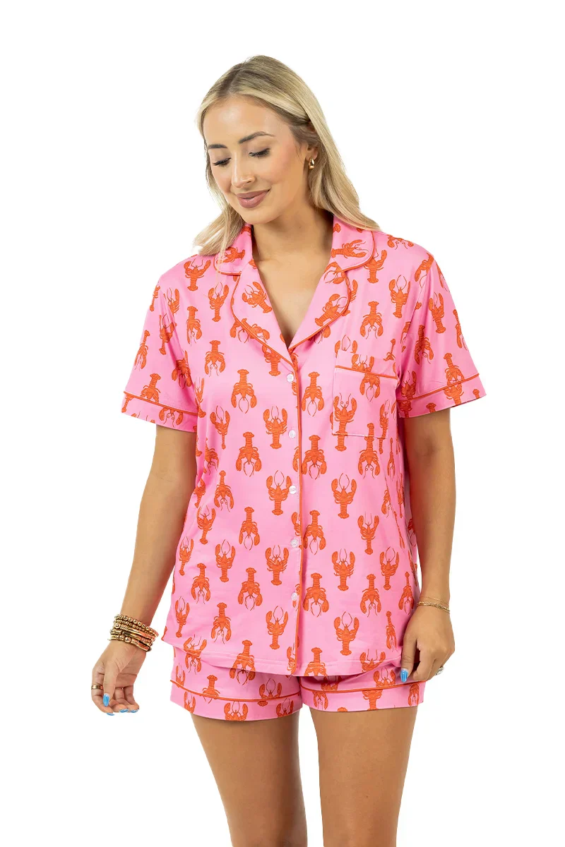 Lobsters Women's Pajama Shorts - Image 5