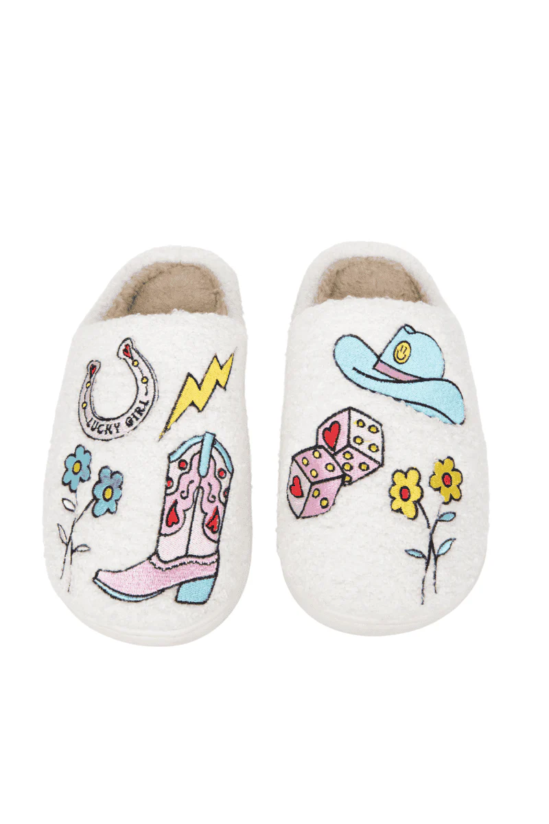 Lucky Cowgirl Icons Shoes Slippers - Image 3