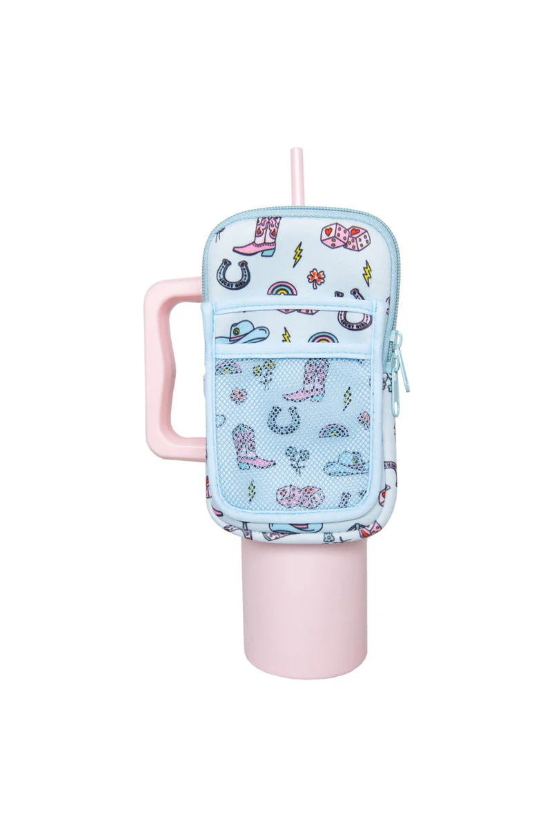 Lucky Girl Western Tumbler Zipper Pouch Bag - Image 2