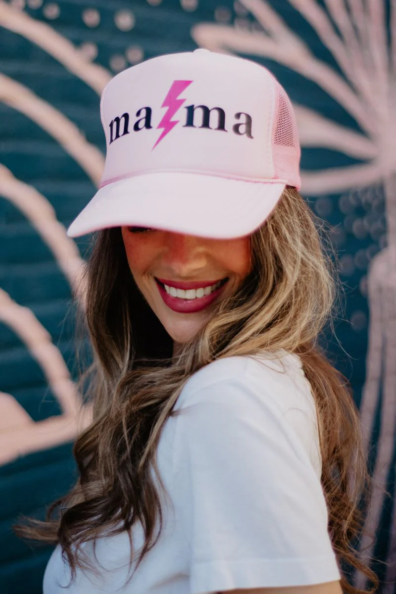 MAMA Lightning Bolt Foam Trucker Hat - Image 4