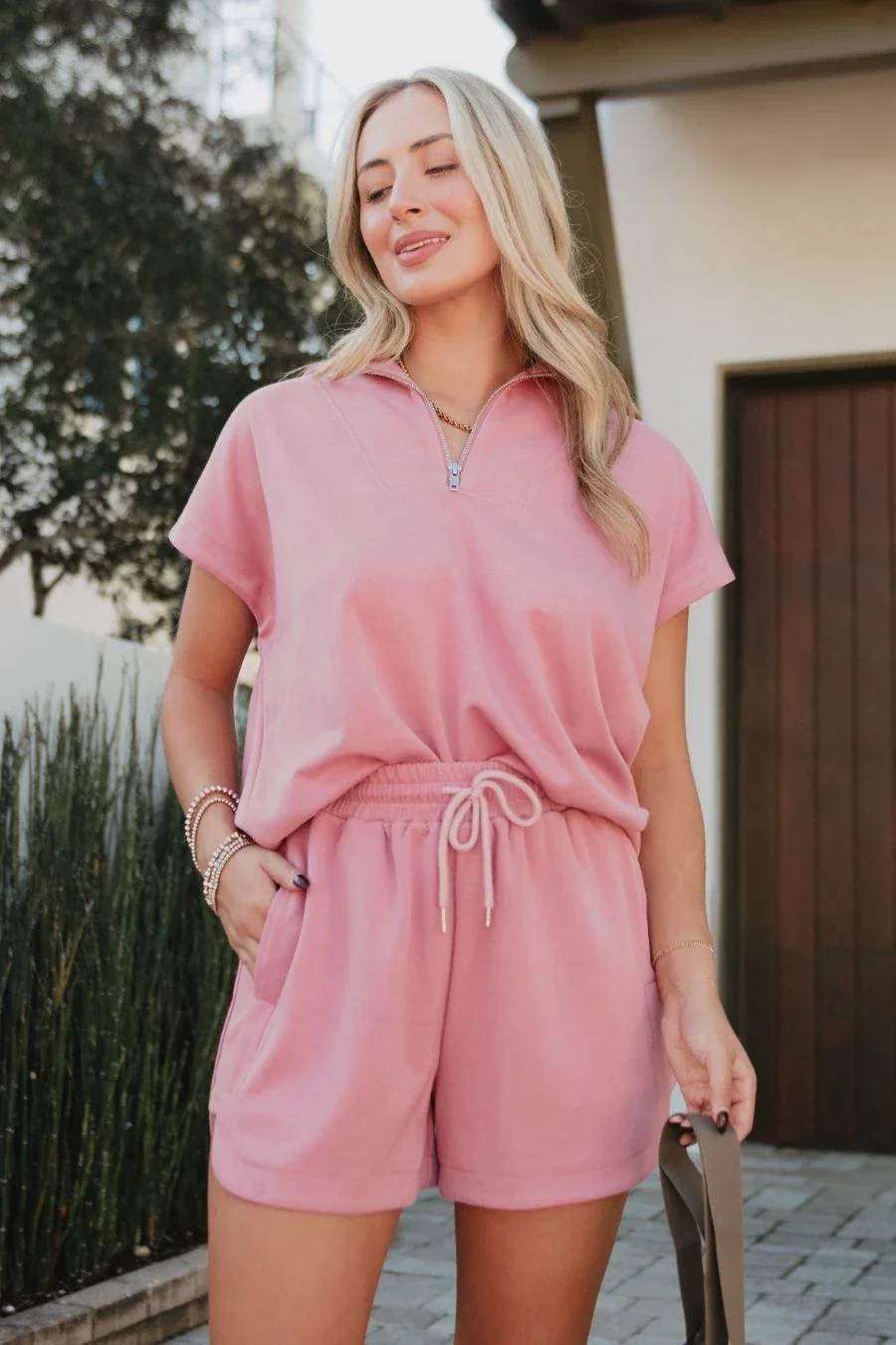 Mauve Matching Lounge Set Women - Image 2