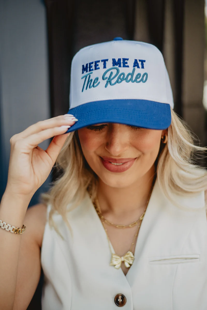 Meet Me at the Rodeo Two-Toned Vintage Hat - Image 2