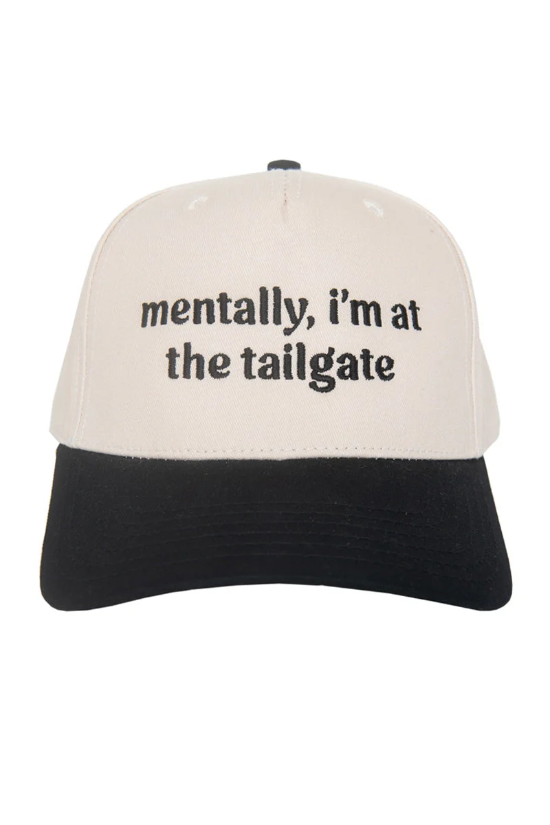 Mentally, I'm At The Tailgate Trucker Hat Vintage - Image 10