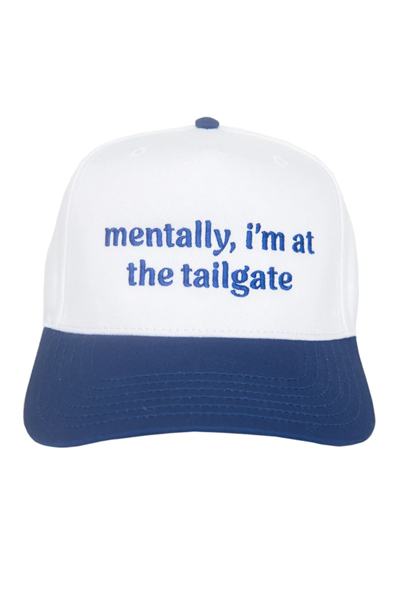 Mentally, I'm At The Tailgate Trucker Hat Vintage - Image 11