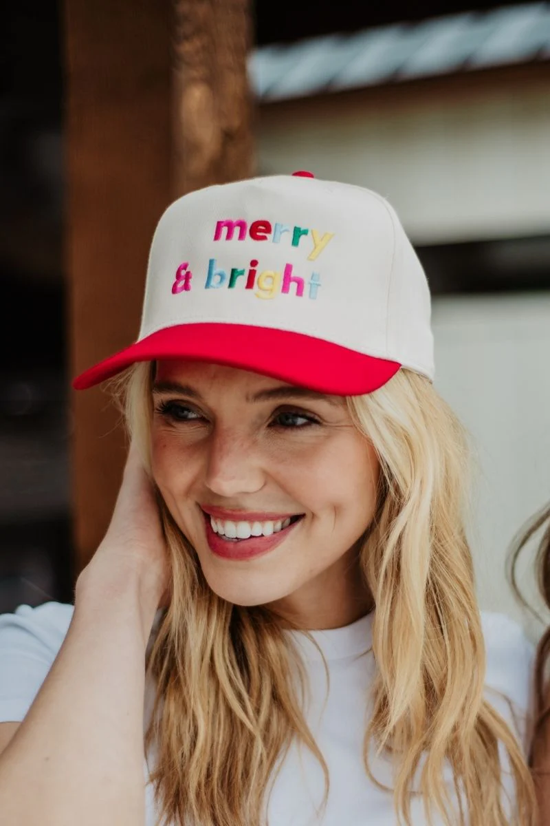 Merry & Bright (Multi) Vintage Trucker Hat - Image 2