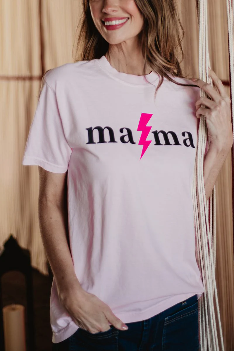 MAMA Lightning Bolt Graphic Tees - Image 3