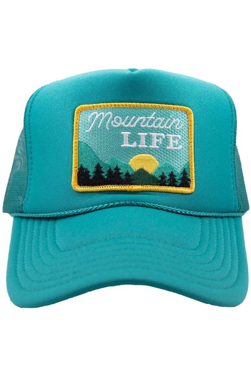 Mountain Life Patch Foam Trucker Hat - Image 2