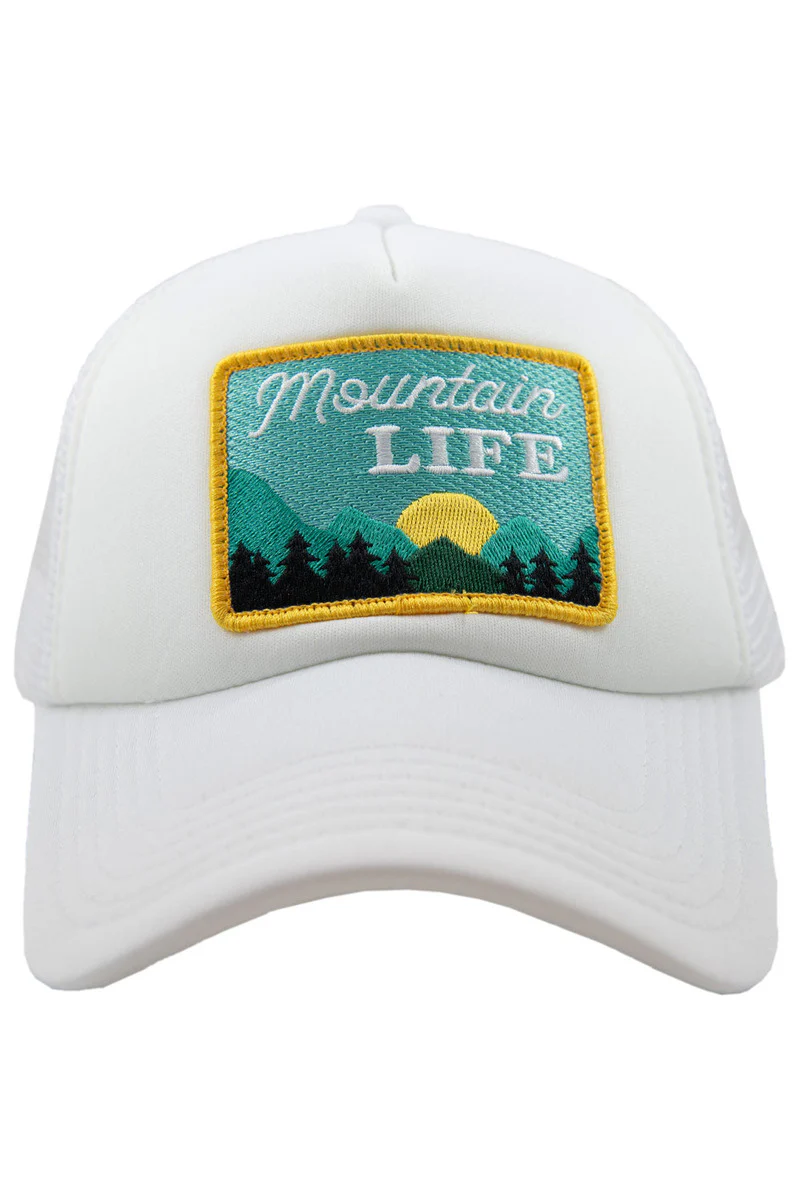 Mountain Life Patch Foam Trucker Hat - Image 4
