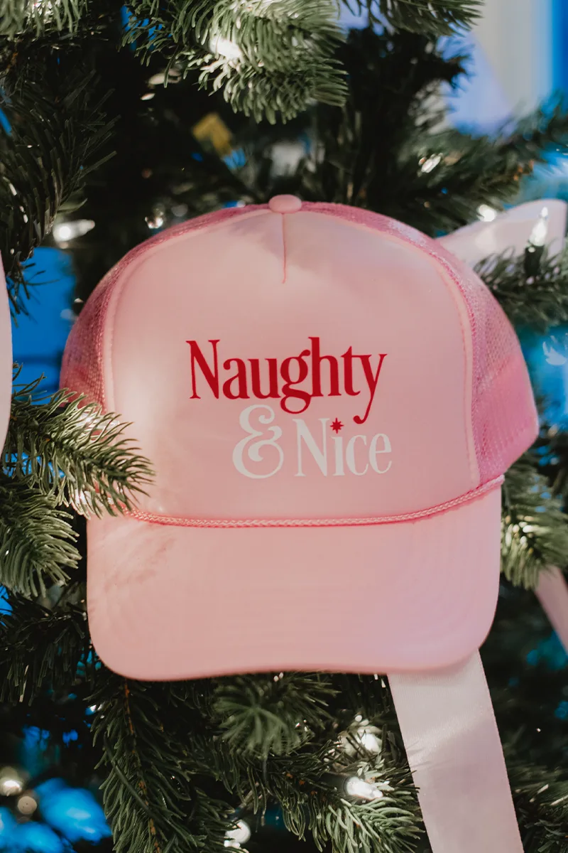 Naughty & Nice Foam Trucker Women's Hat - Image 5