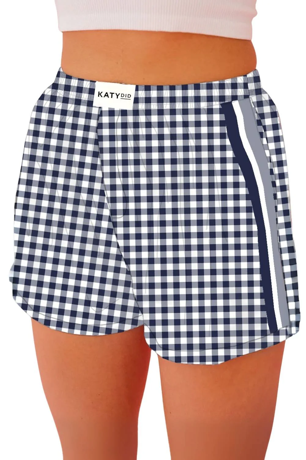 Navy Blue Plaid Boxers - Image 3
