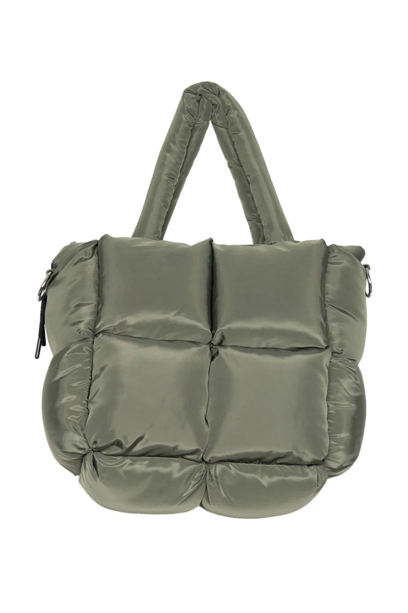 Olive Green Mini Puffer Totes - Image 4